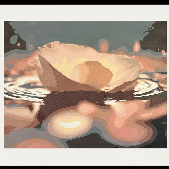 Unframed 16x20 The Ripple Effect Acrylic Painting 2024 - Picture 4 of 4